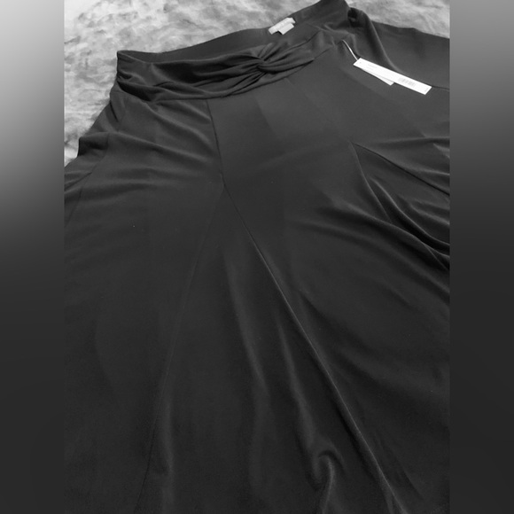 Apt. 9 Stretch Black Skirt• Godet Seams• Twist Accent on Waistband• Sz M• NWT - Picture 5 of 11